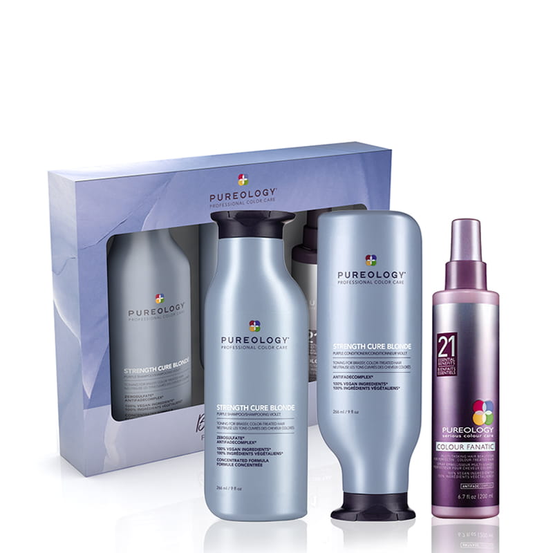 Pureology Strength Cure Blonde Gift Set | Christmas 2020