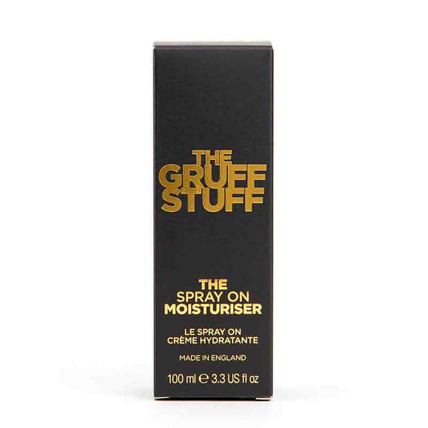 The Gruff Stuff Spray on Moisturiser | anti aging | brightening | face mist | packaging
