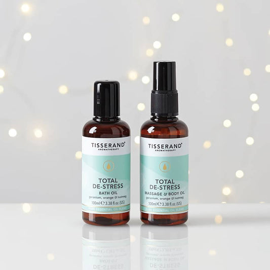 Tisserand | Blissful Escape | Total De-Stress Bathtime Collection | Gift Set