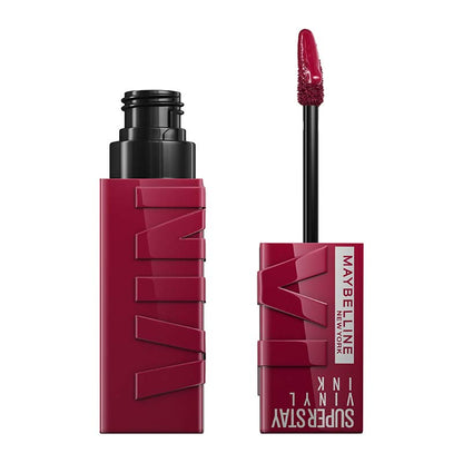 Maybelline SuperStay Vinyl Ink Liquid Lipstick | shade unrivaled | dark purple lipstick wet look | vegan and cruelty free lipstick