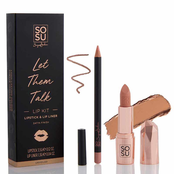 SOSU By Suzanne Jackson Let Them Talk Lip Kit | lip liner and lipstick set | shade unveiled