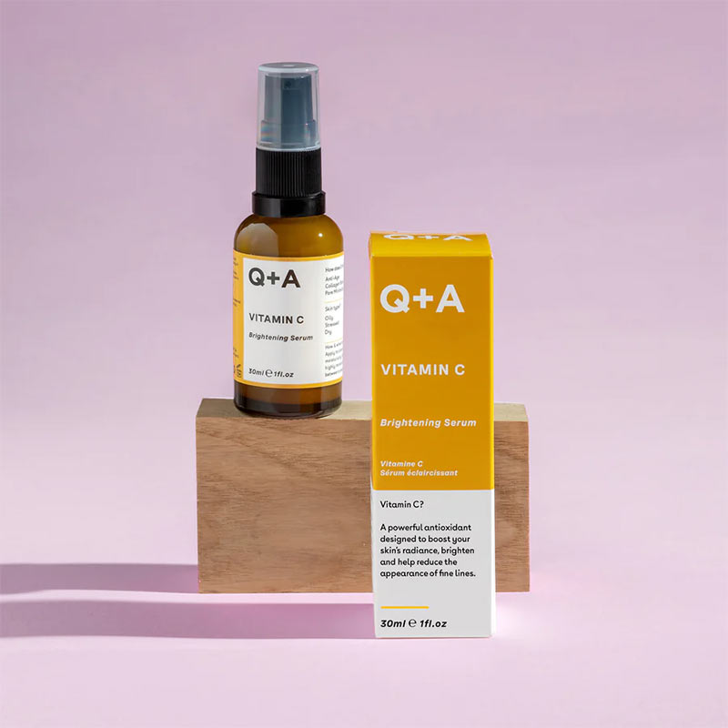 Q+A Vitamin C Brightening Serum | vitamin c serum mist to boost the appearance of fine lines and wrinkles