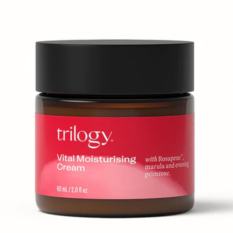 Trilogy Vital Moisturising Cream | rosapene moisturiser | face moisturiser with spatula \ hydrating face moisturiser