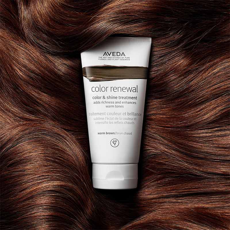 Aveda Color Renewal Colour and Shine Treatment Warm Brown | add richness and enhance warm tones