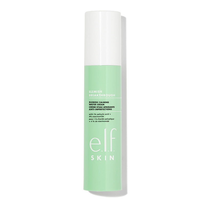 e.l.f. Blemish Breakthrough Acne Calming Water Cream | skincare | face wash | cleanser | elf | best elf products | moisturiser | skincare products 