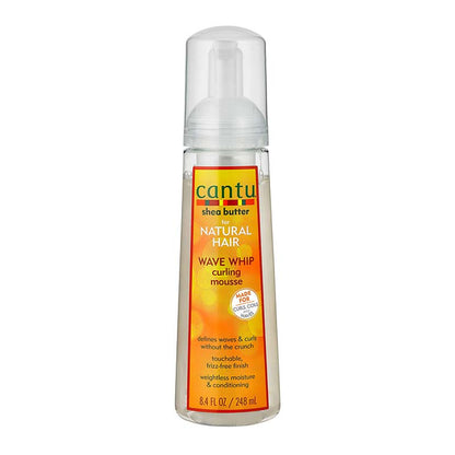 Cantu Wave Whip Curling Mousse | touchable waves for straight and wavy hair