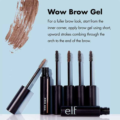 e.l.f. Wow Brow Gel | High definition | Buildable Coverage | natural looking brows | Fuller looking brows | Added definition and colour